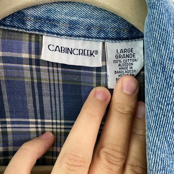 Vintage Cabin Creek Blue Denim Jacket - Picture 5 of 8